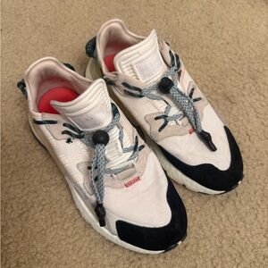 Adidas x Ivy Park Cream and Black Sneakers kids size 6.5 women 8.5